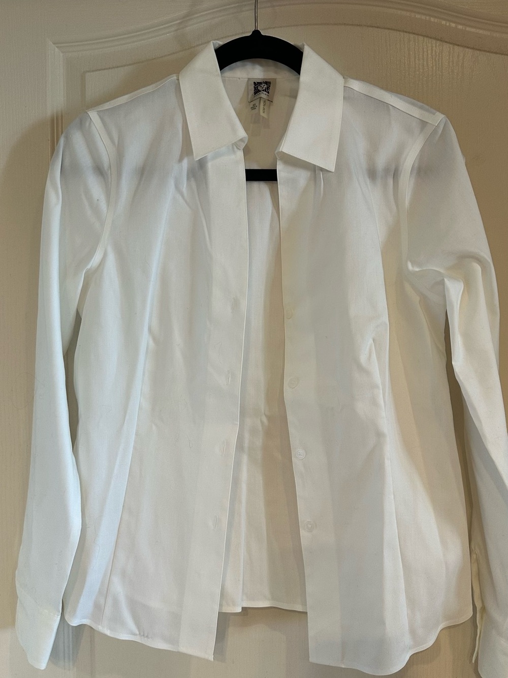 Anne Klein Men's White Dress Shirt - Classic Point Collar